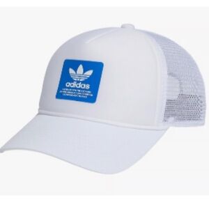 Adidas White Trucker Hat
